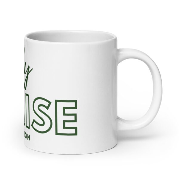 UPC White glossy mug